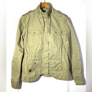 Oakley World Wide Military Olive Green Utility Jacket 100% Cotton Size M